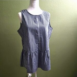 🔥 2/$9 or 3/$13  Velvet Heart Black and White Gingham Tank Top